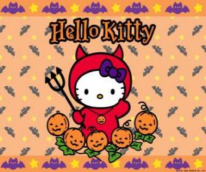 Puzzle Hello Kitty ντυμένοι για Απόκριες